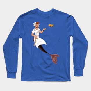 Mermaid Nurse Long Sleeve T-Shirt